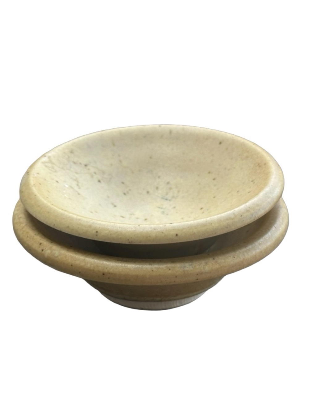 2 Calistoga Pottery Ceramic Decorative Mini Dish Cup Round Art Cup USA Made